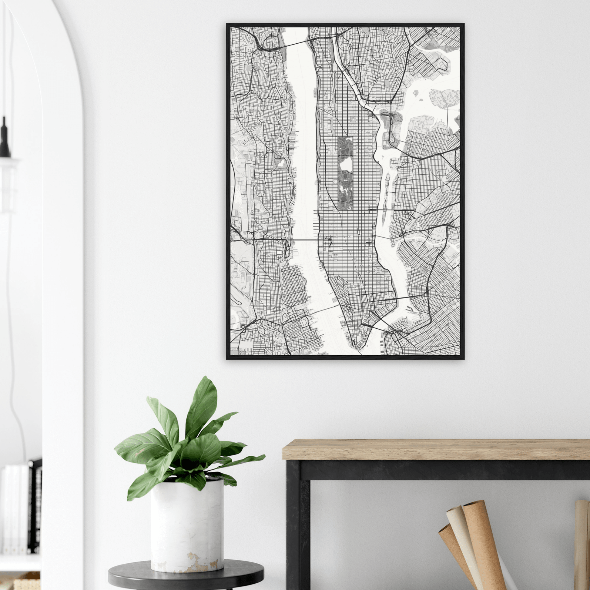 New York Map - Manhattan Wall Decor - Rochag