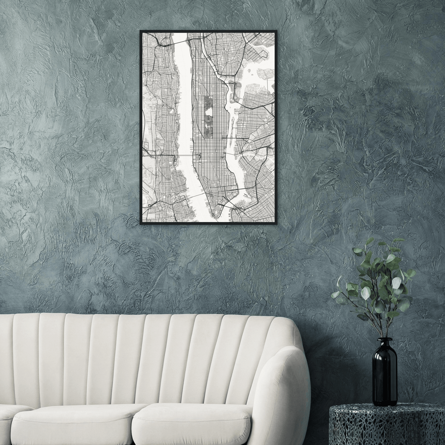 New York Map - Manhattan Wall Decor - Rochag