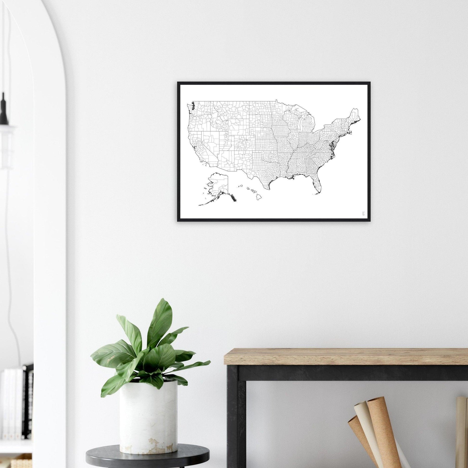 Rochag Interior Design - US Counties Map - Rochag