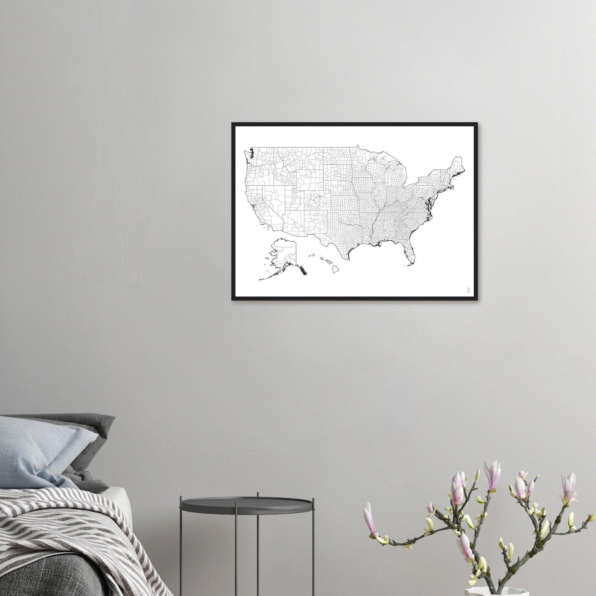 Rochag Interior Design - US Counties Map - Rochag