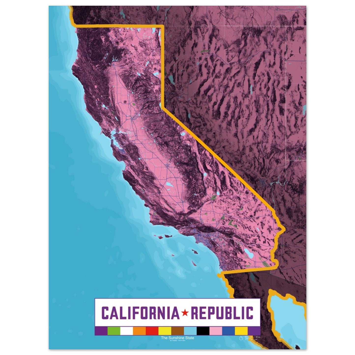 Los Angeles Pride Parade - California Pride Poster - Rochag