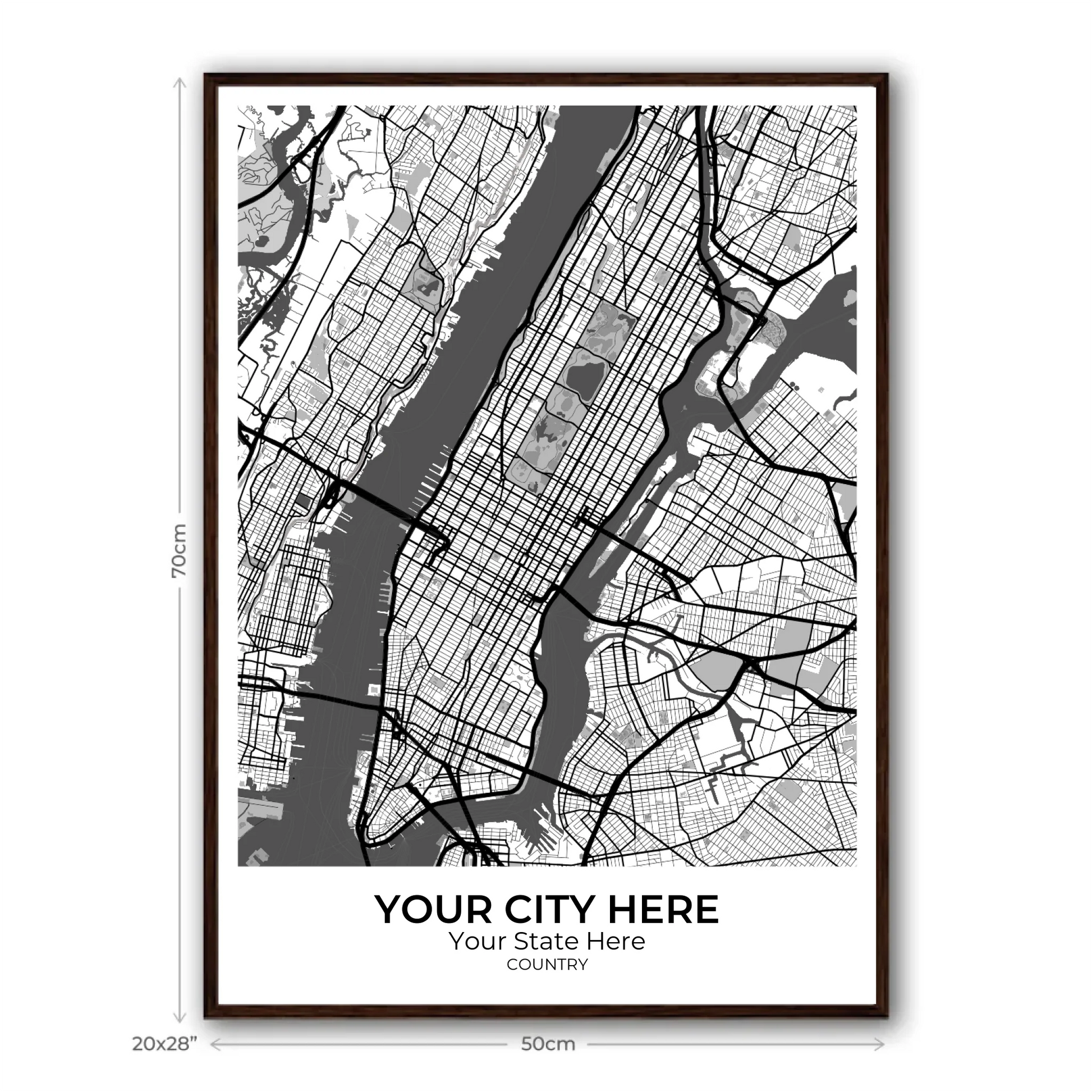 26+	Home Decor Dining Room Configurations: Personalizable Maps Artworks - Rochag