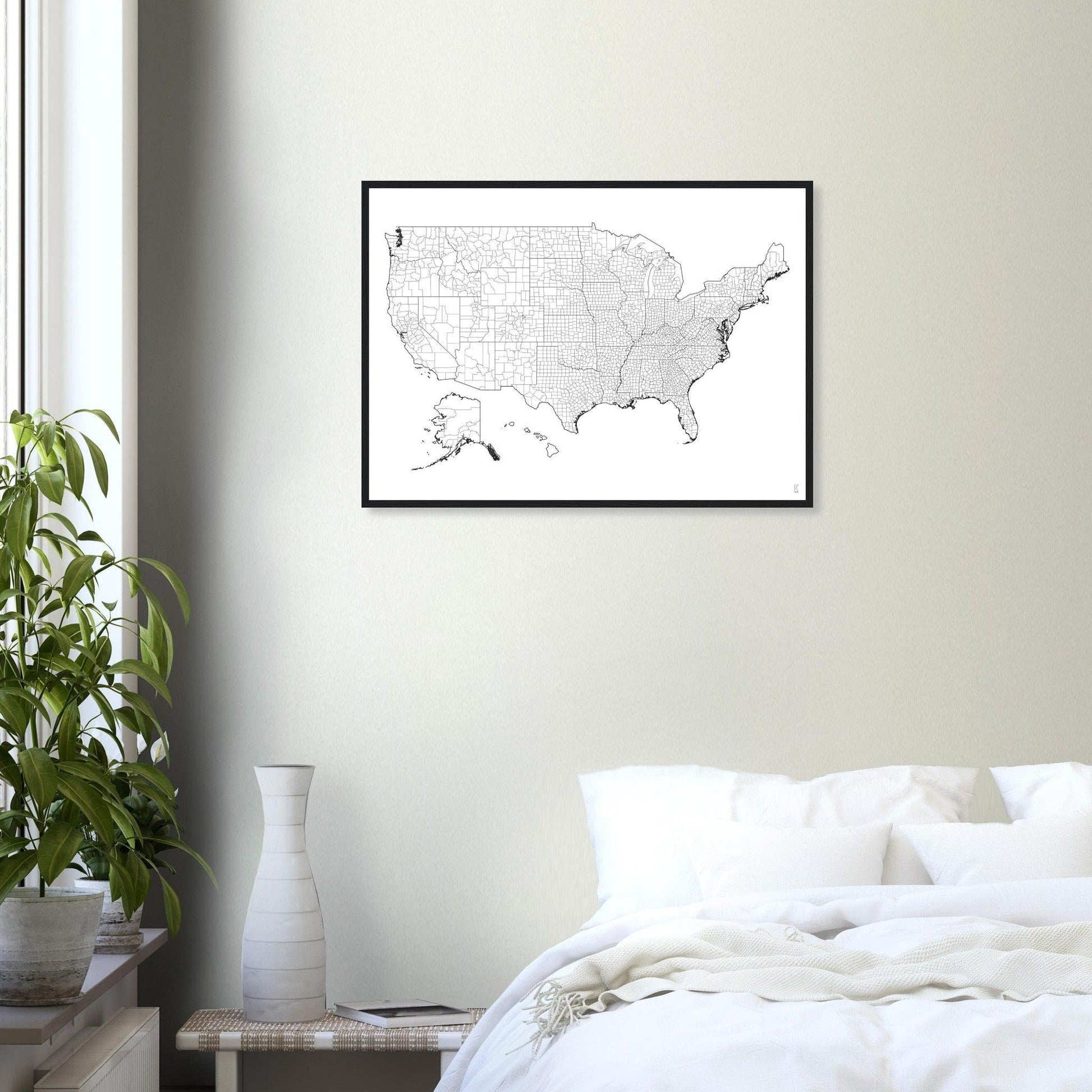 Rochag Interior Design - US Counties Map - Rochag