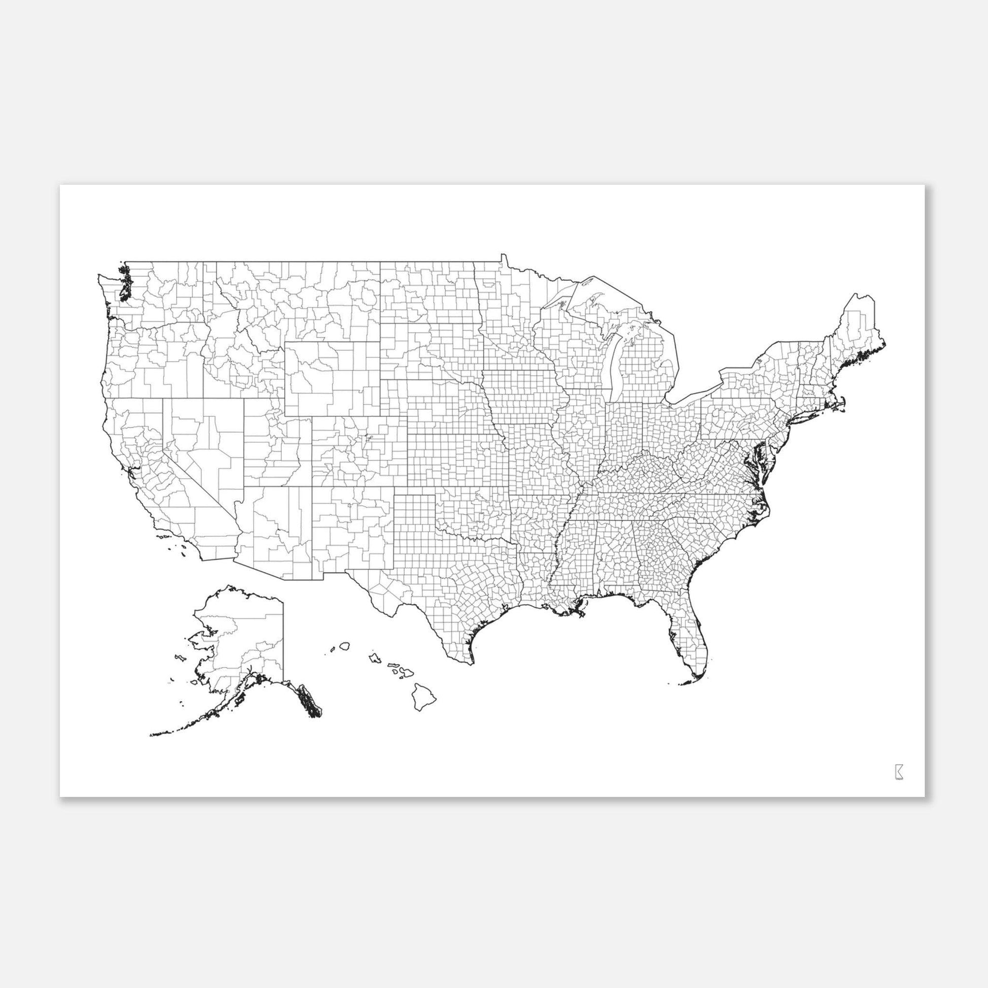 Florida Counties Map - Rochag