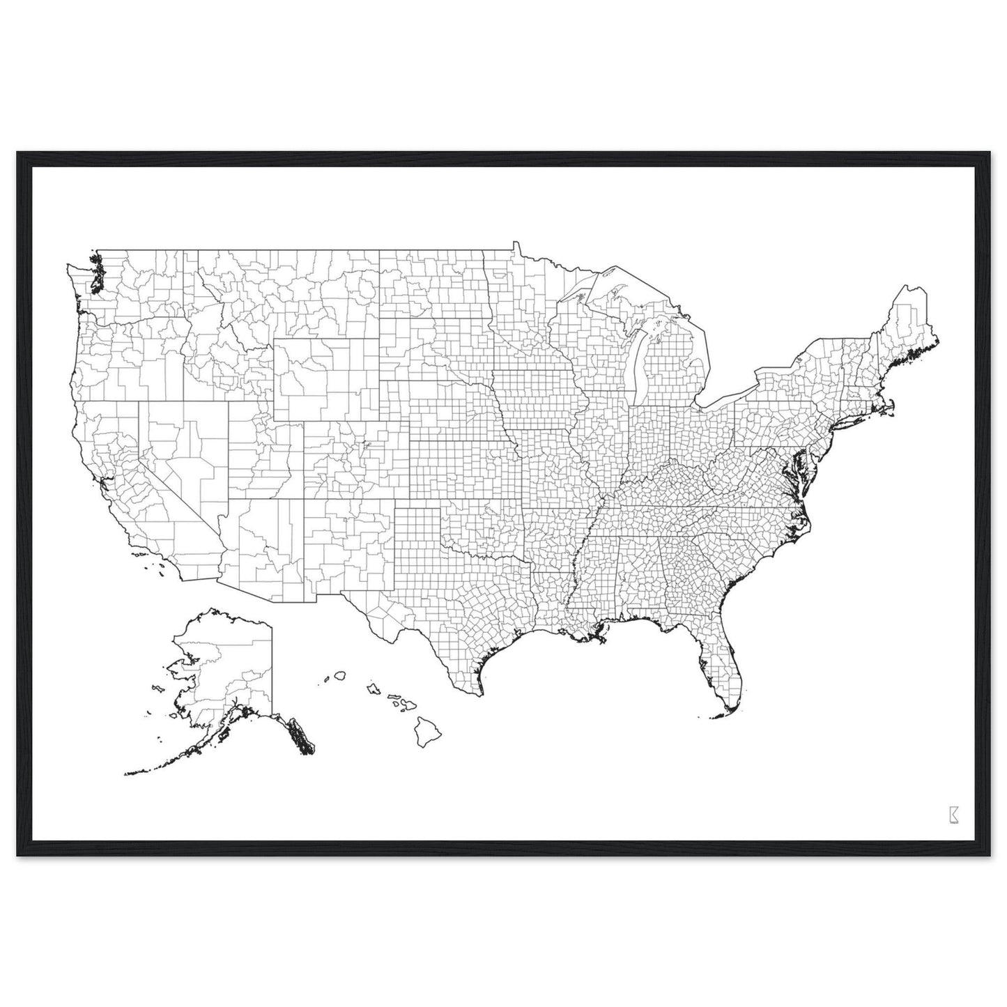 Rochag Interior Design - US Counties Map - Rochag