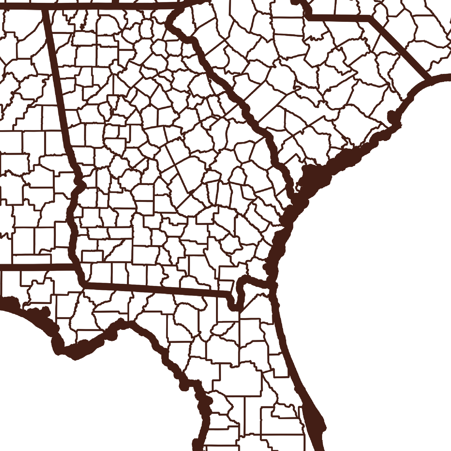 Appling County Map - Rochag