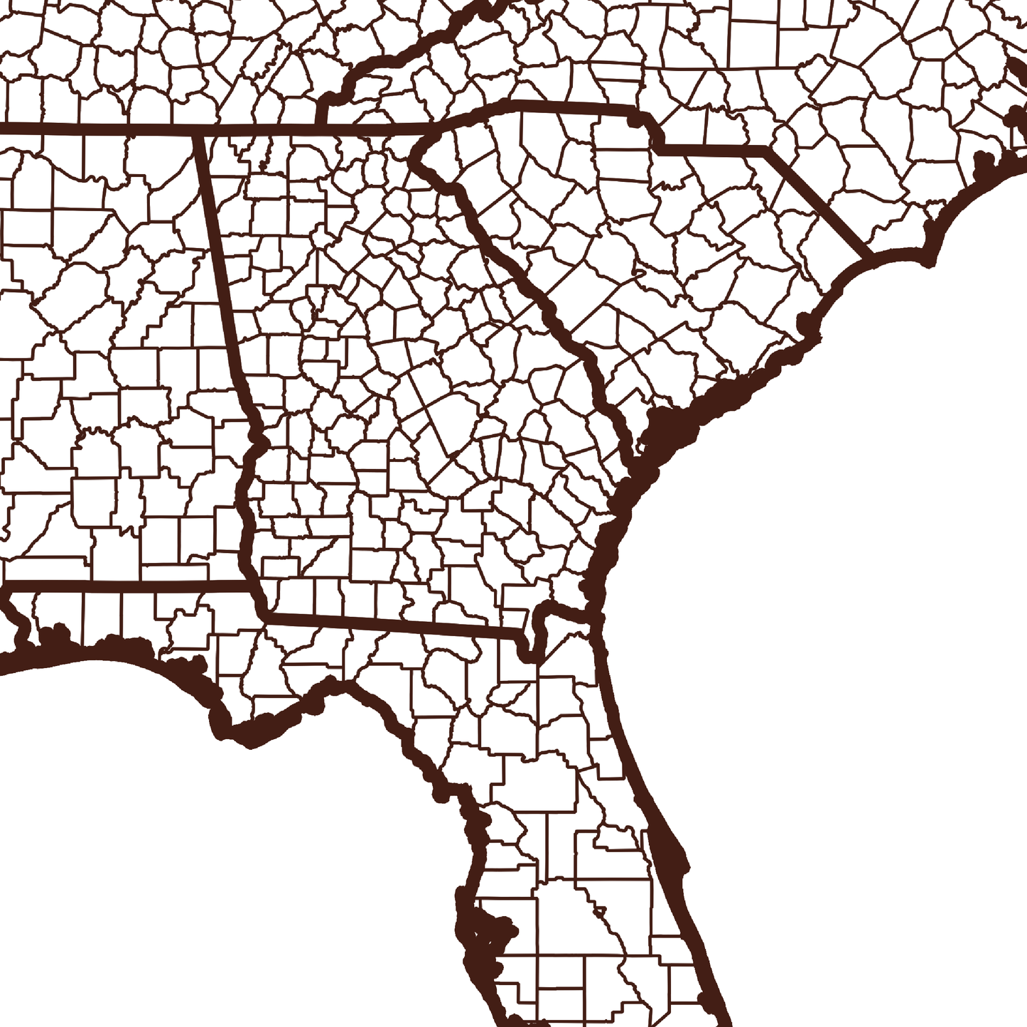 Appling County Map