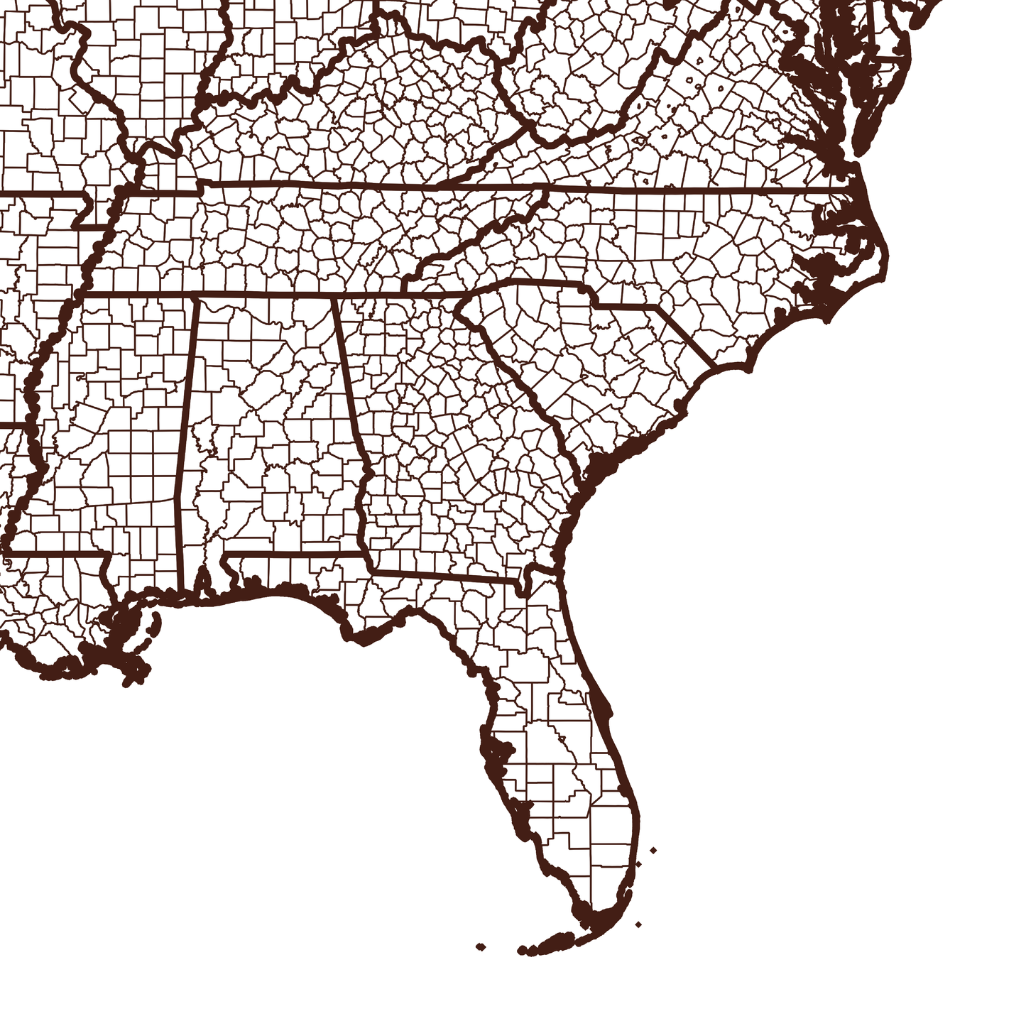 Appling County Map