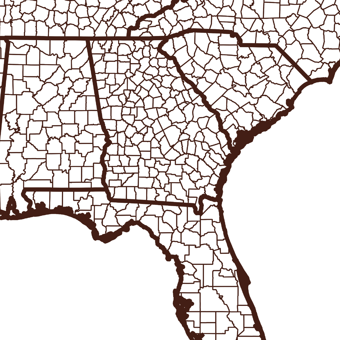 Atkinson County Map