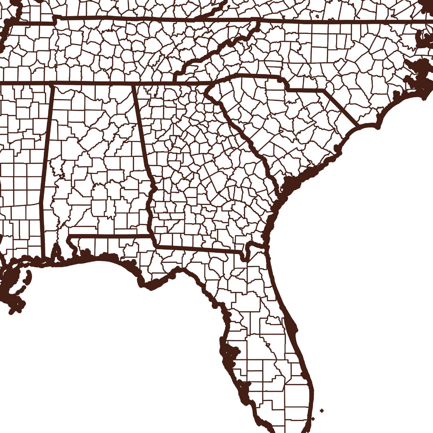 Atkinson County Map