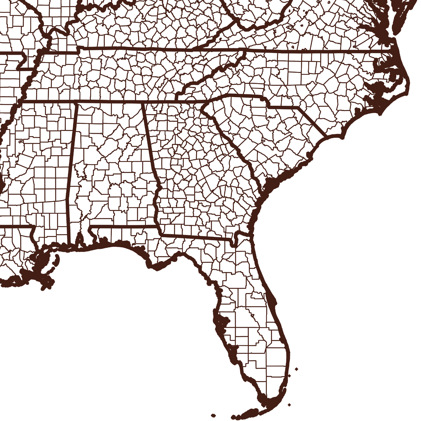 Atkinson County Map