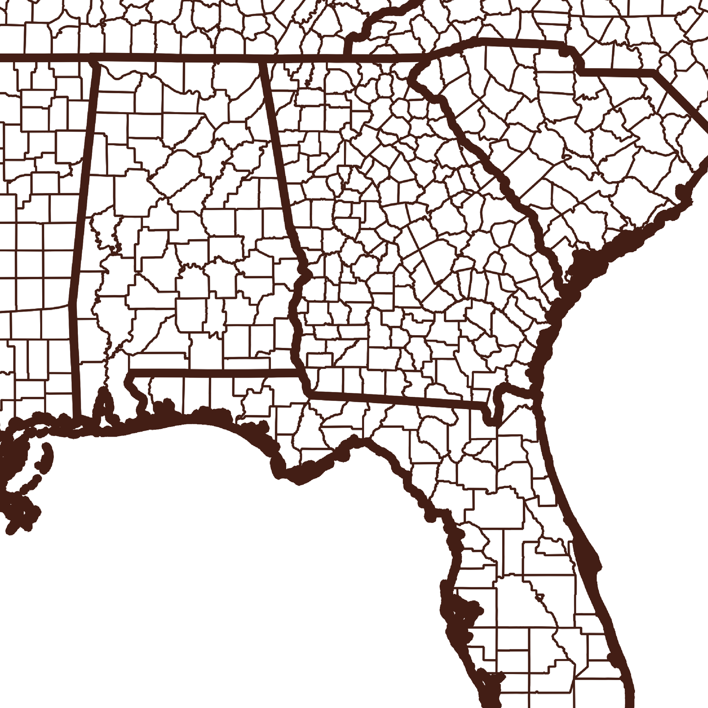 Baker County Map - Rochag