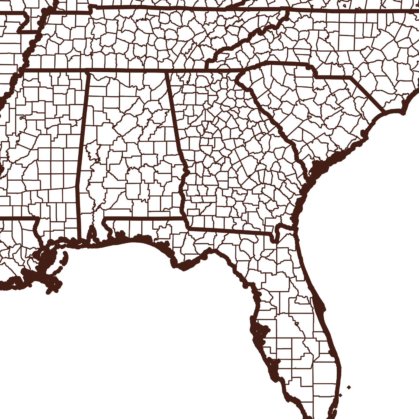 Baker County Map