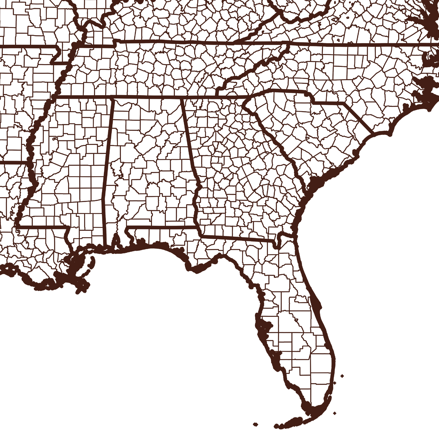 Baker County Map - Rochag