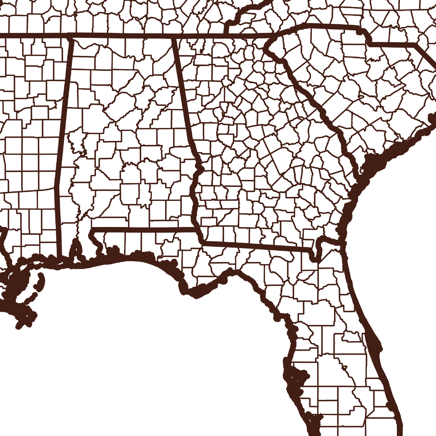 Baker County Map - Rochag