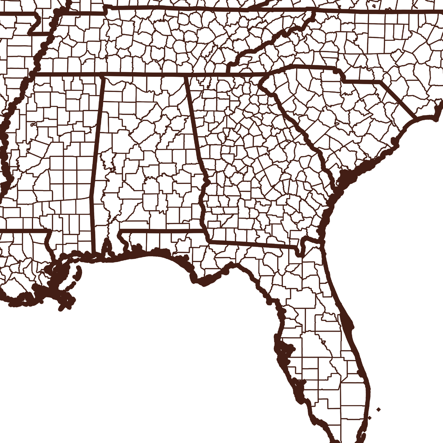 Baker County Map - Rochag