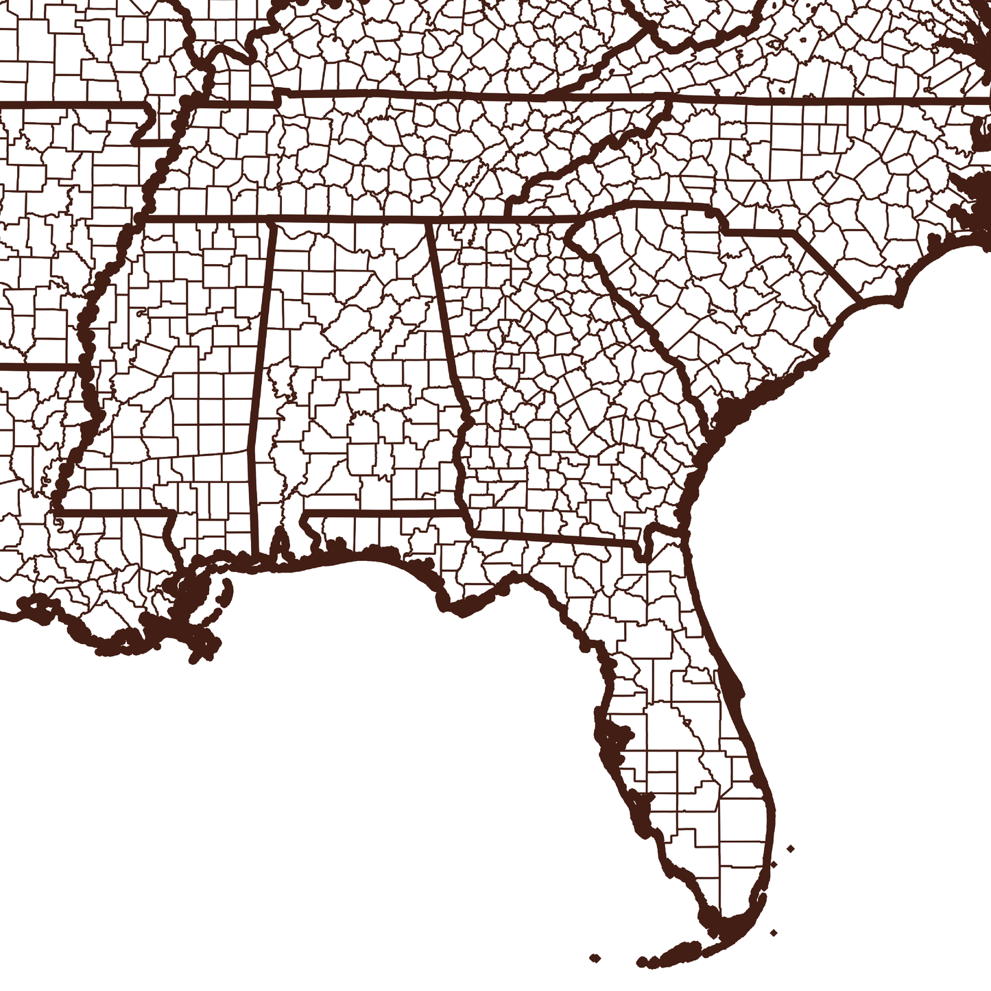 Baker County Map - Rochag