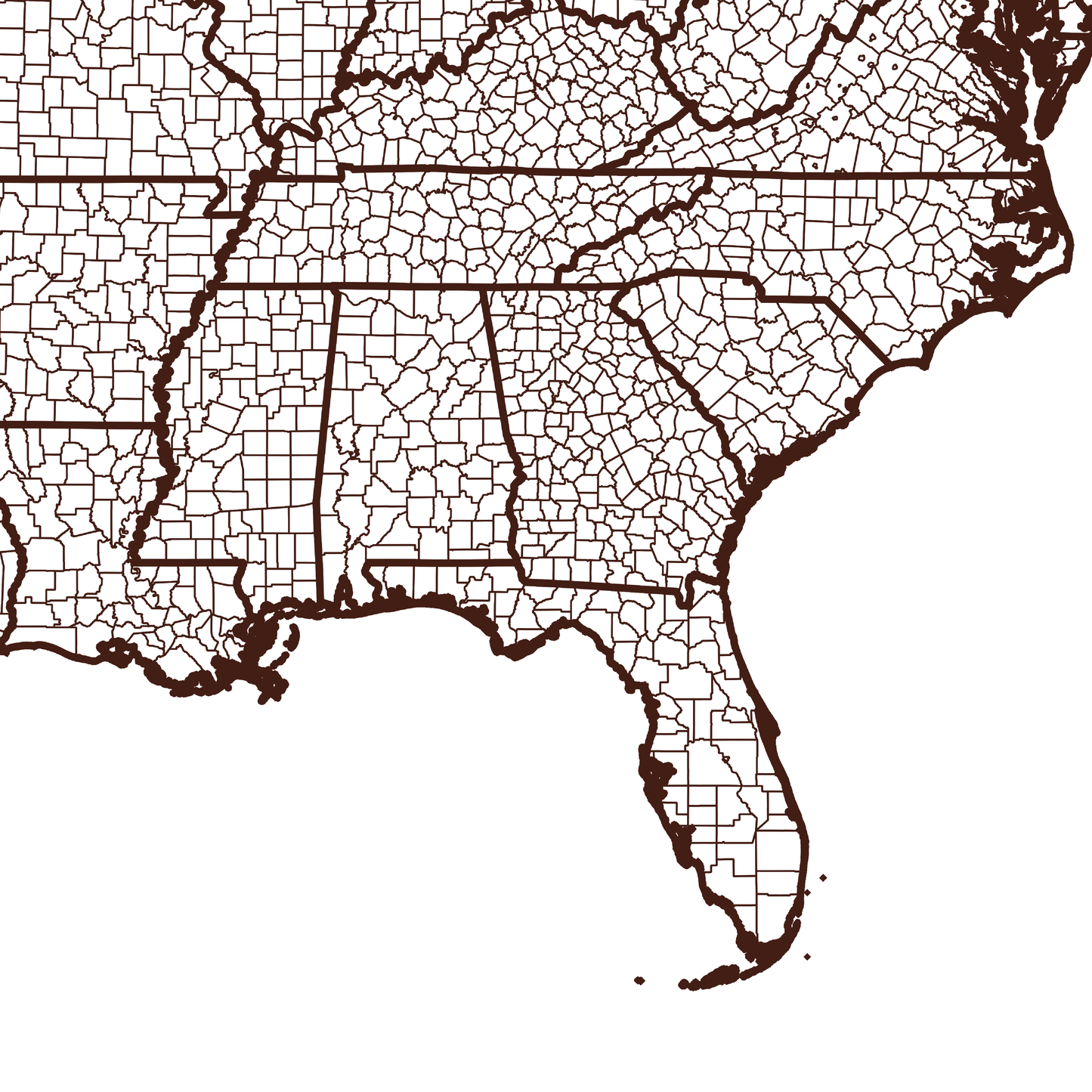 Baker County Map - Rochag