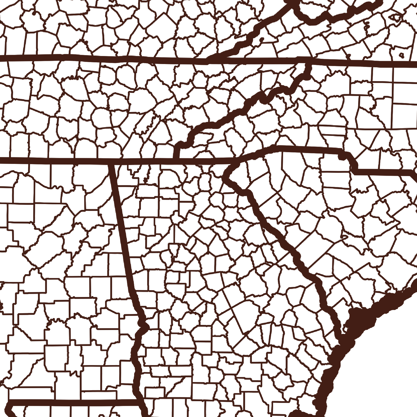 Banks County Map