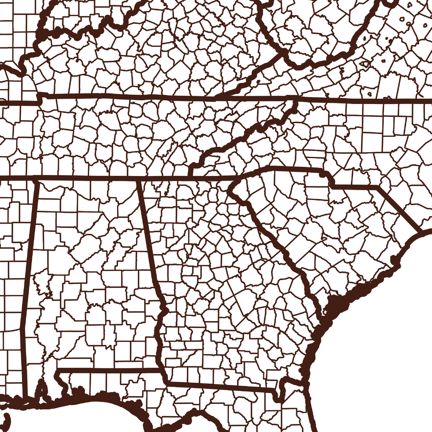 Banks County Map