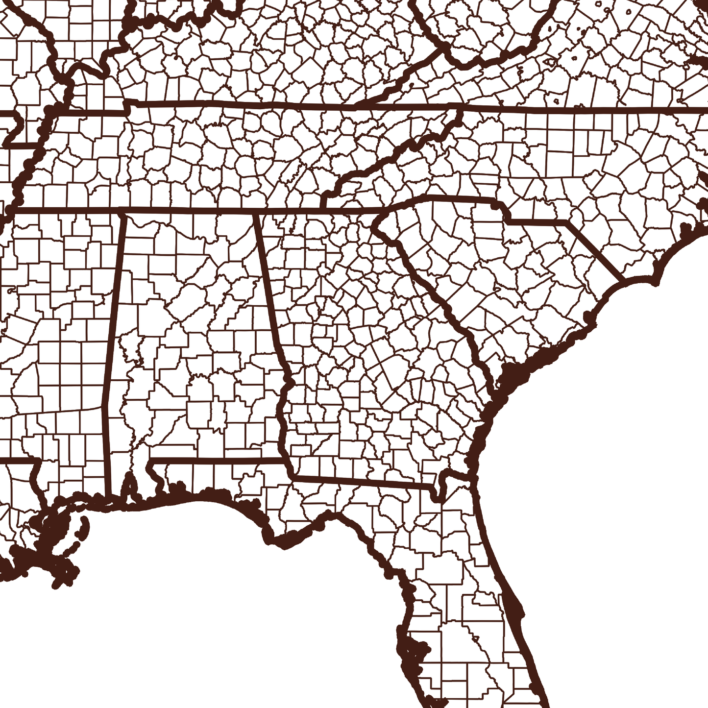 Bibb County Map