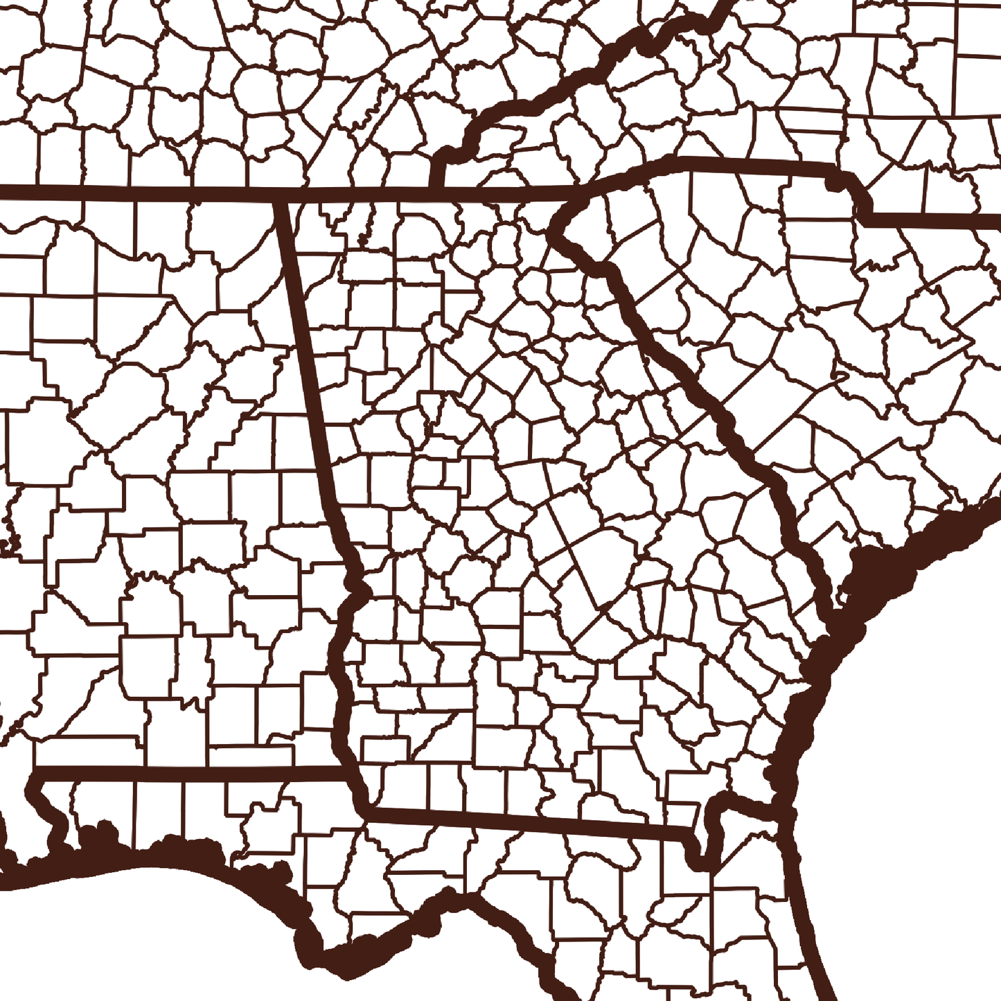 Bibb County Map