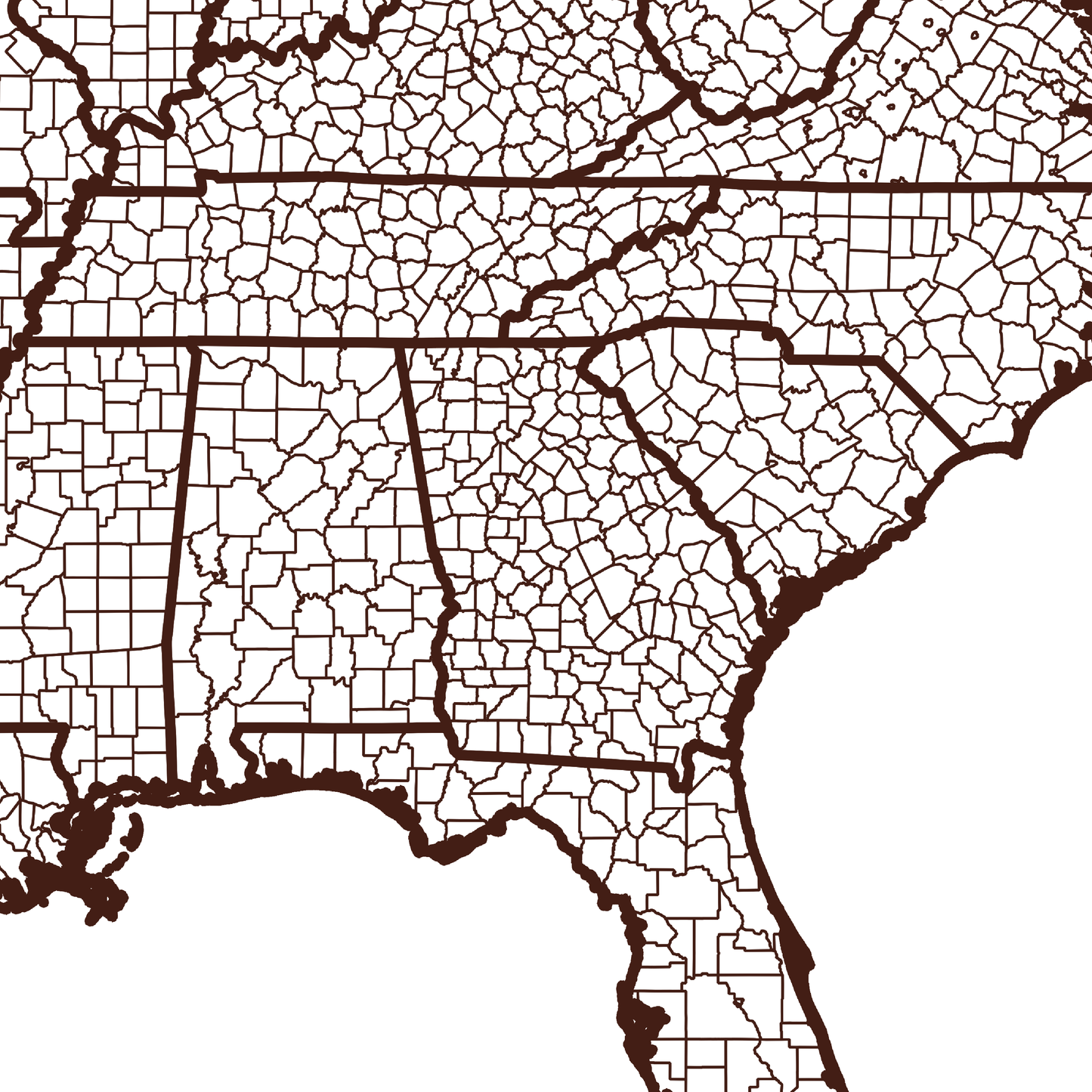 Bibb County Map