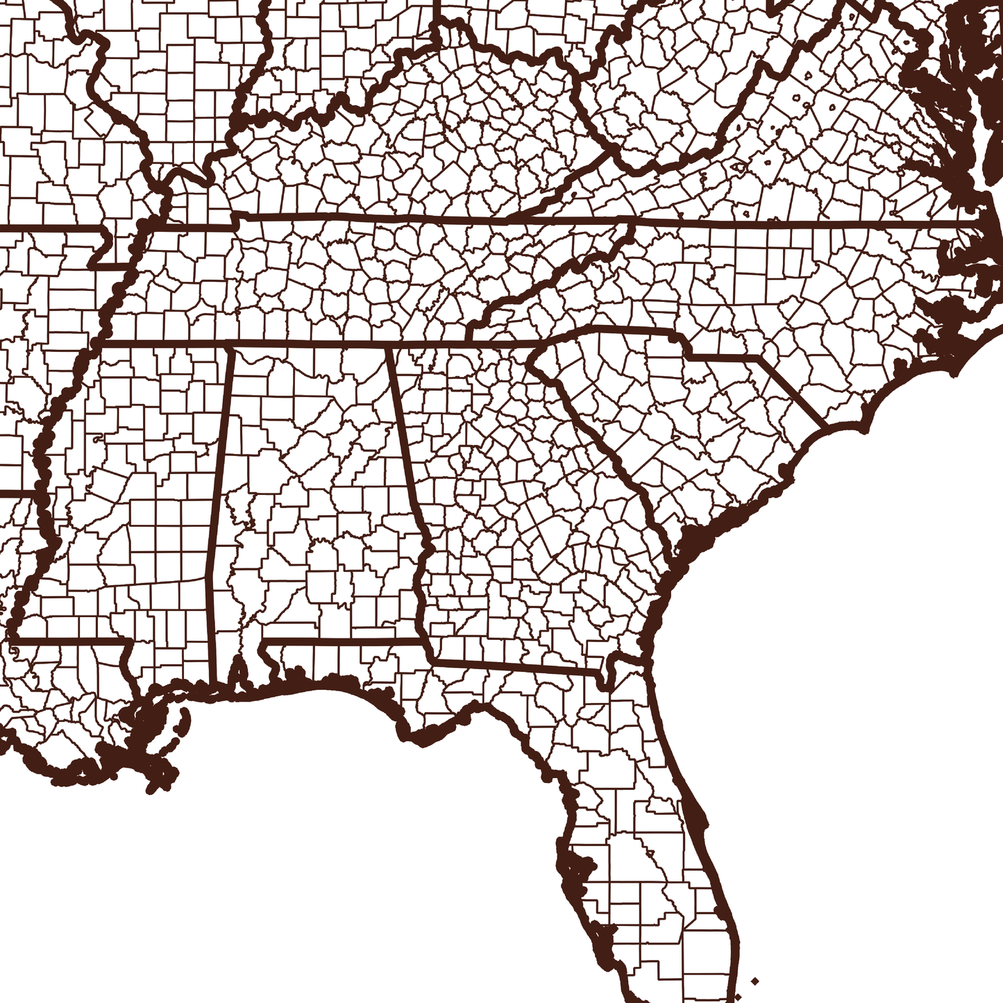 Bibb County Map - Rochag