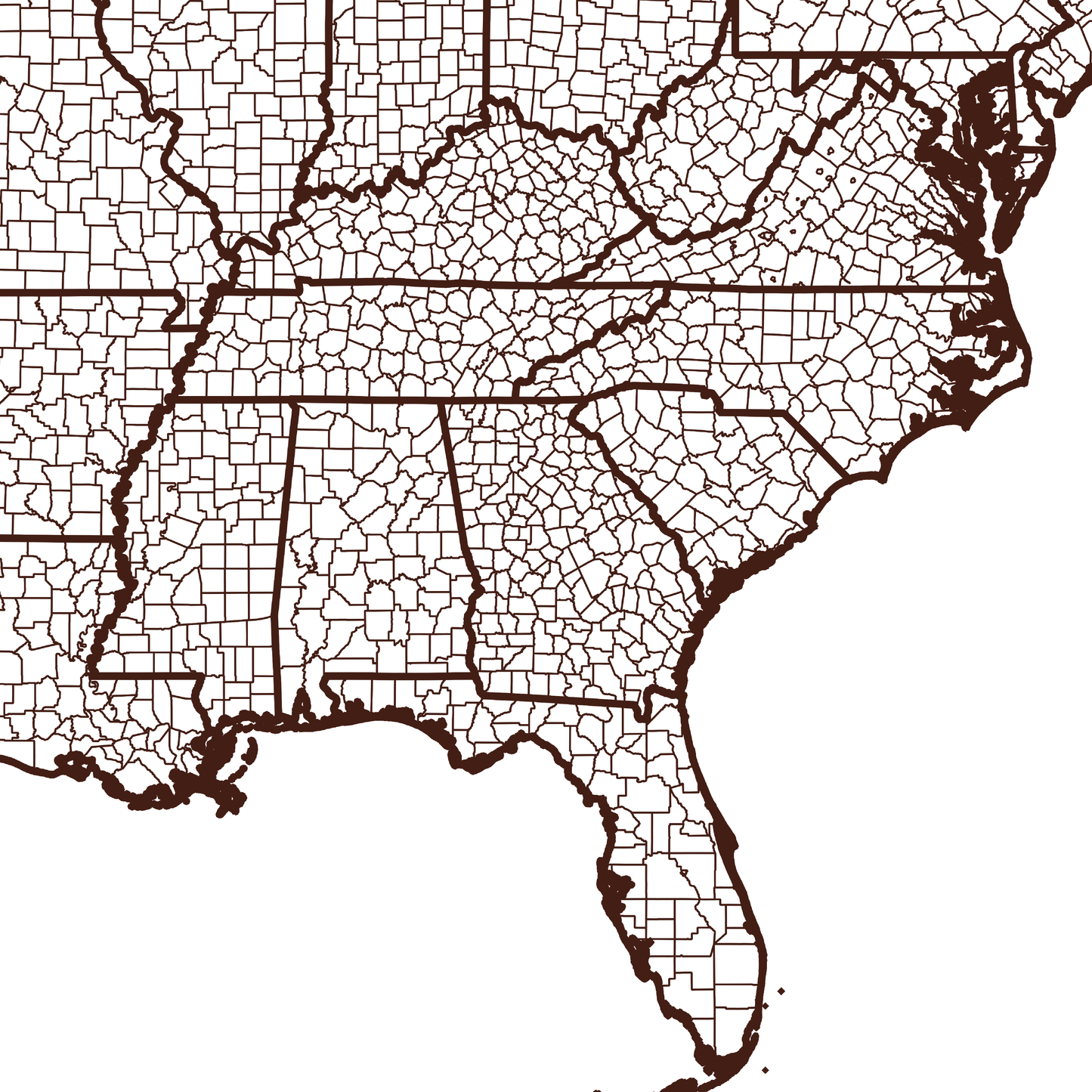 Bibb County Map - Rochag