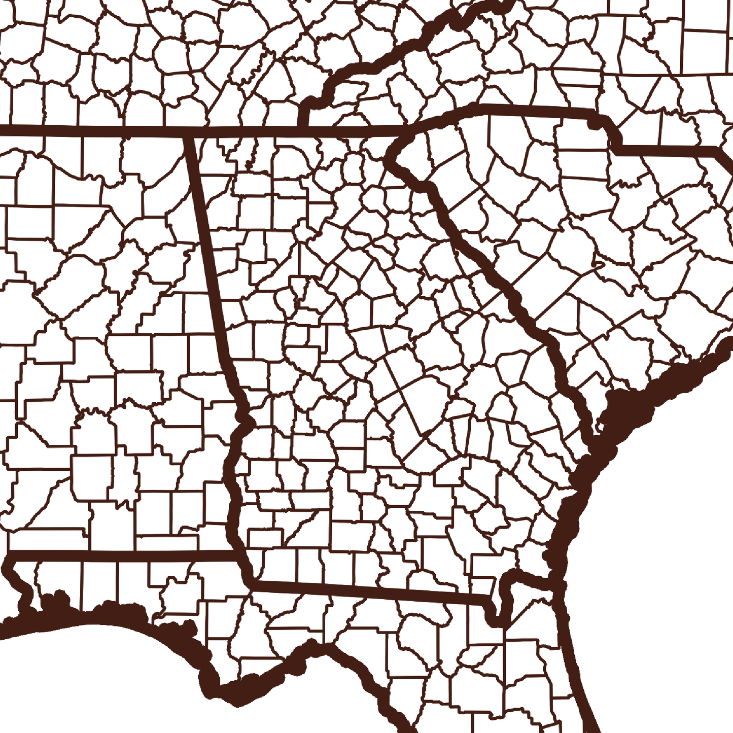 Bleckley County Map