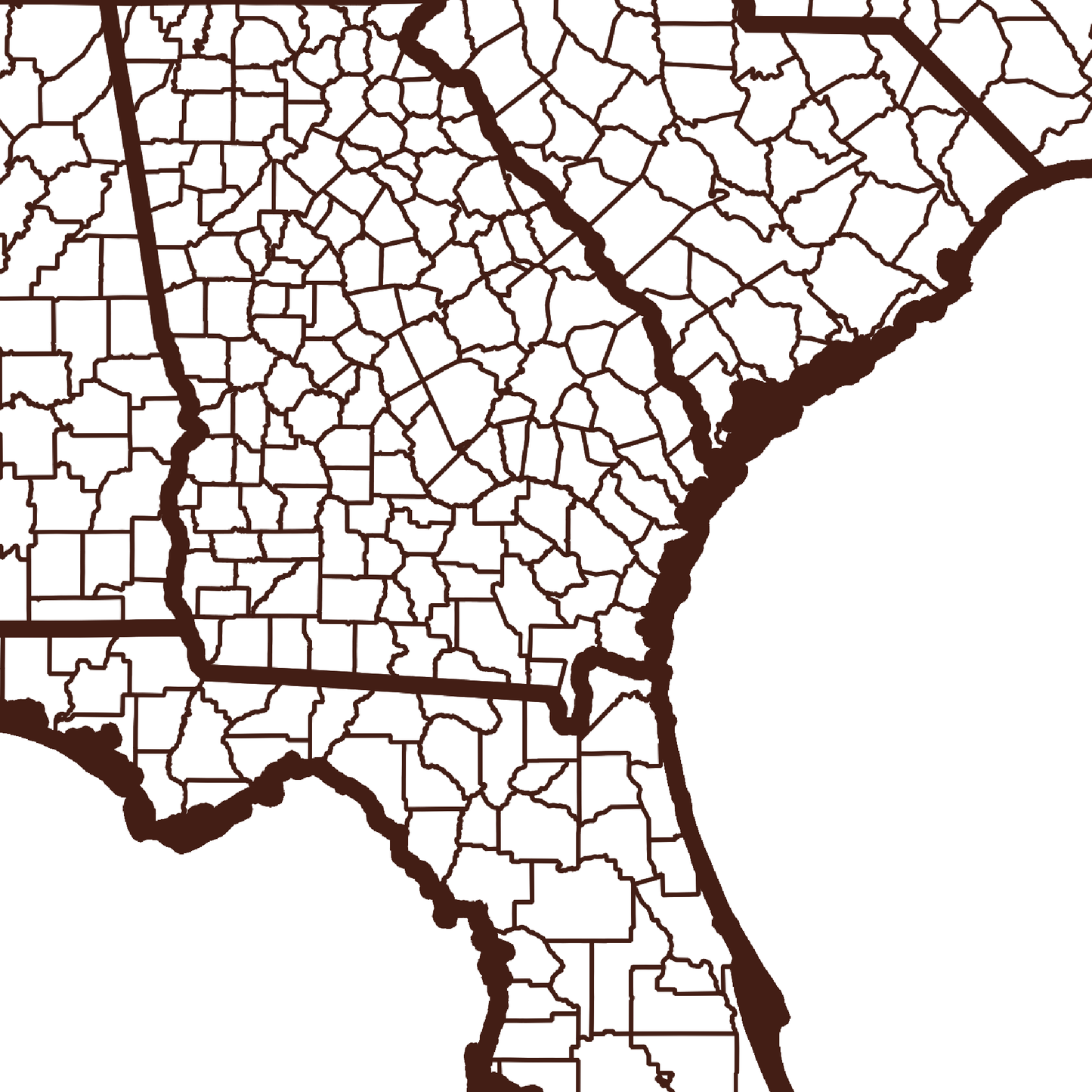 Brantley County Map