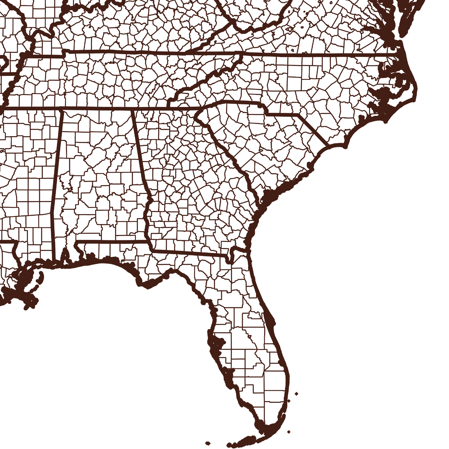 Brantley County Map