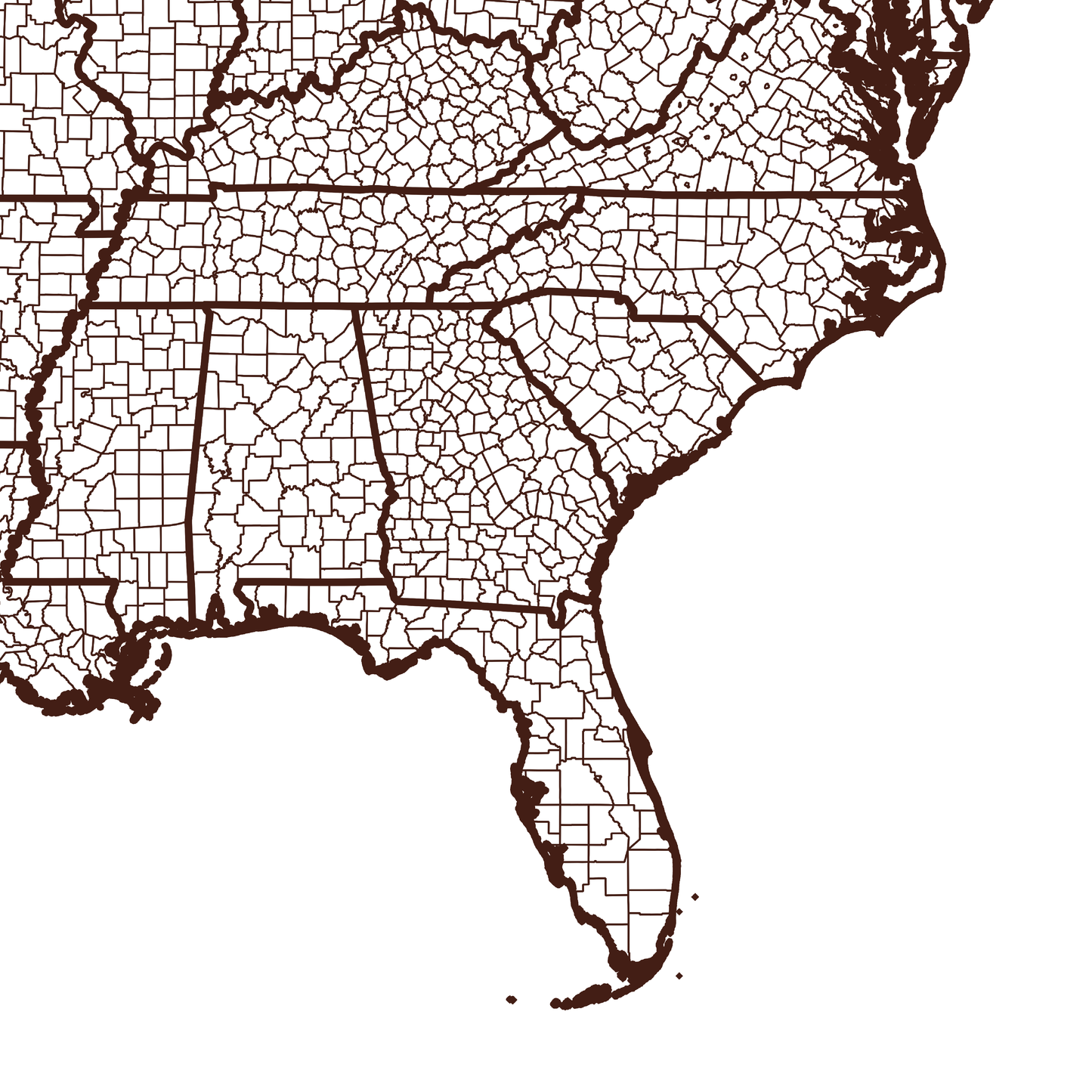 Brantley County Map