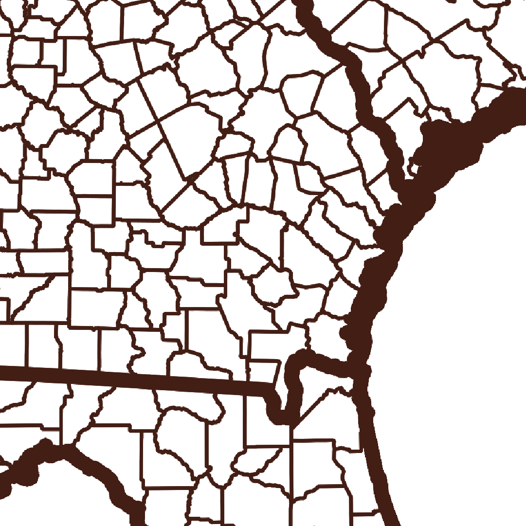 Brantley County Map