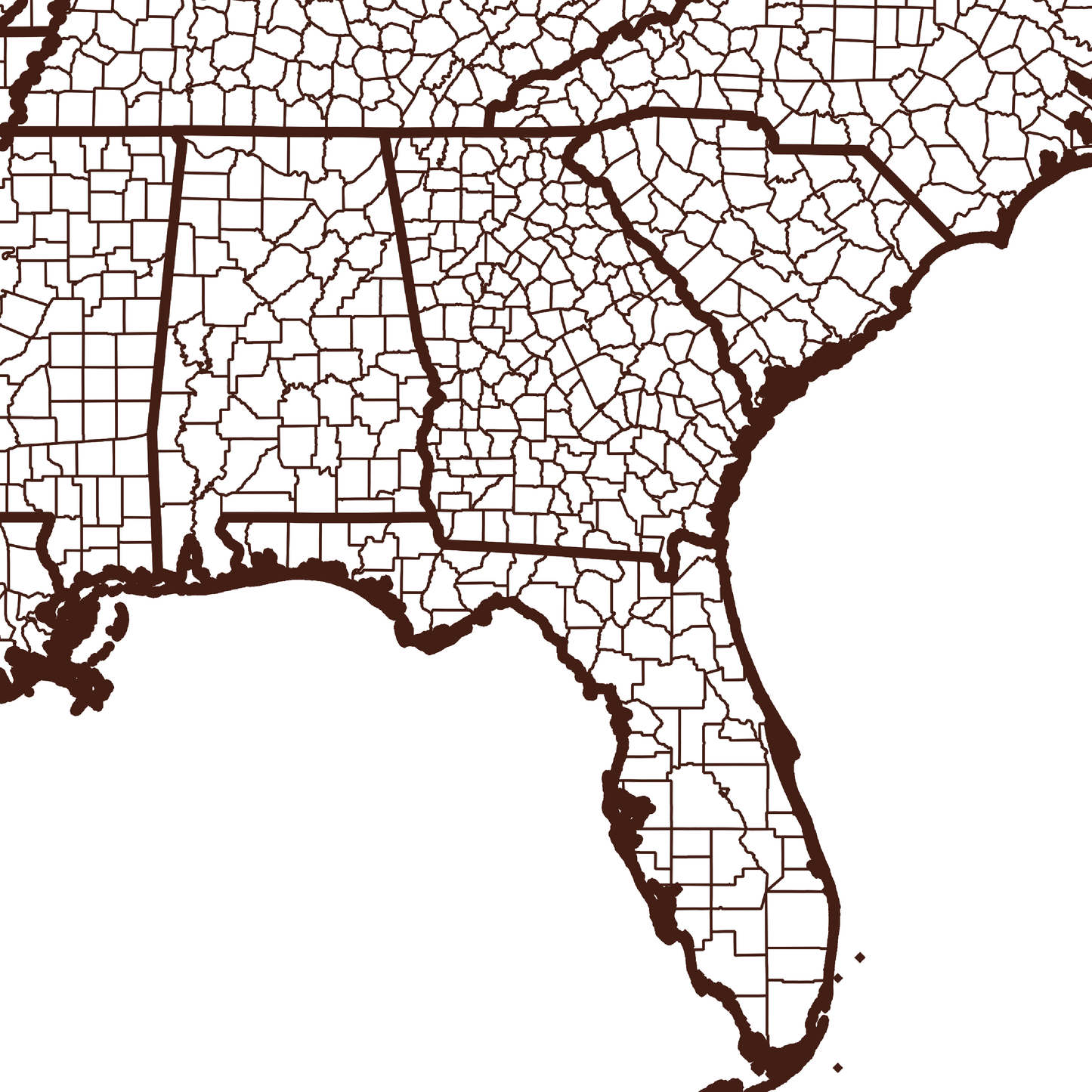 Brooks County Map