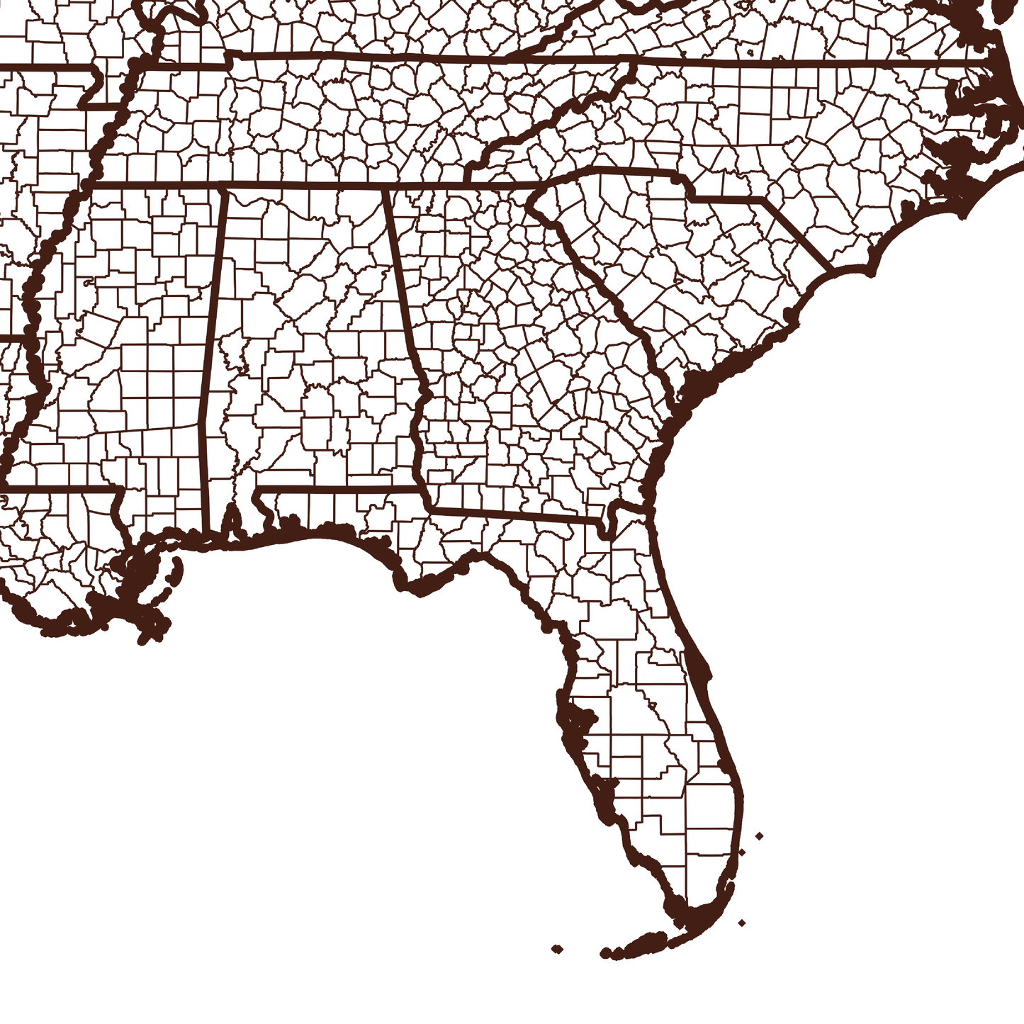 Brooks County Map