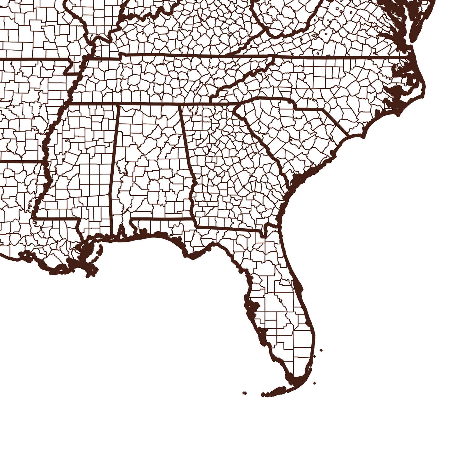 Brooks County Map