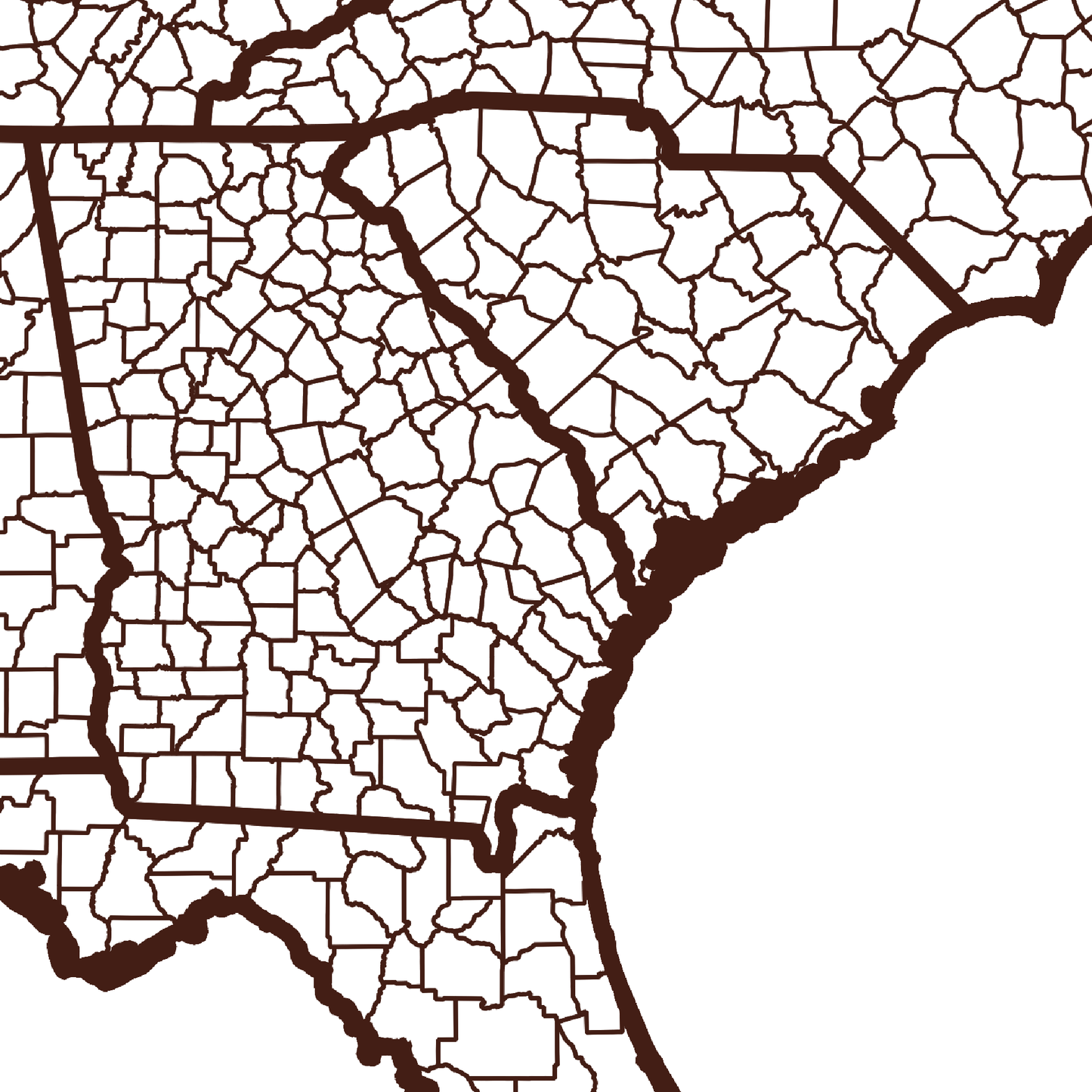 Bulloch County Map