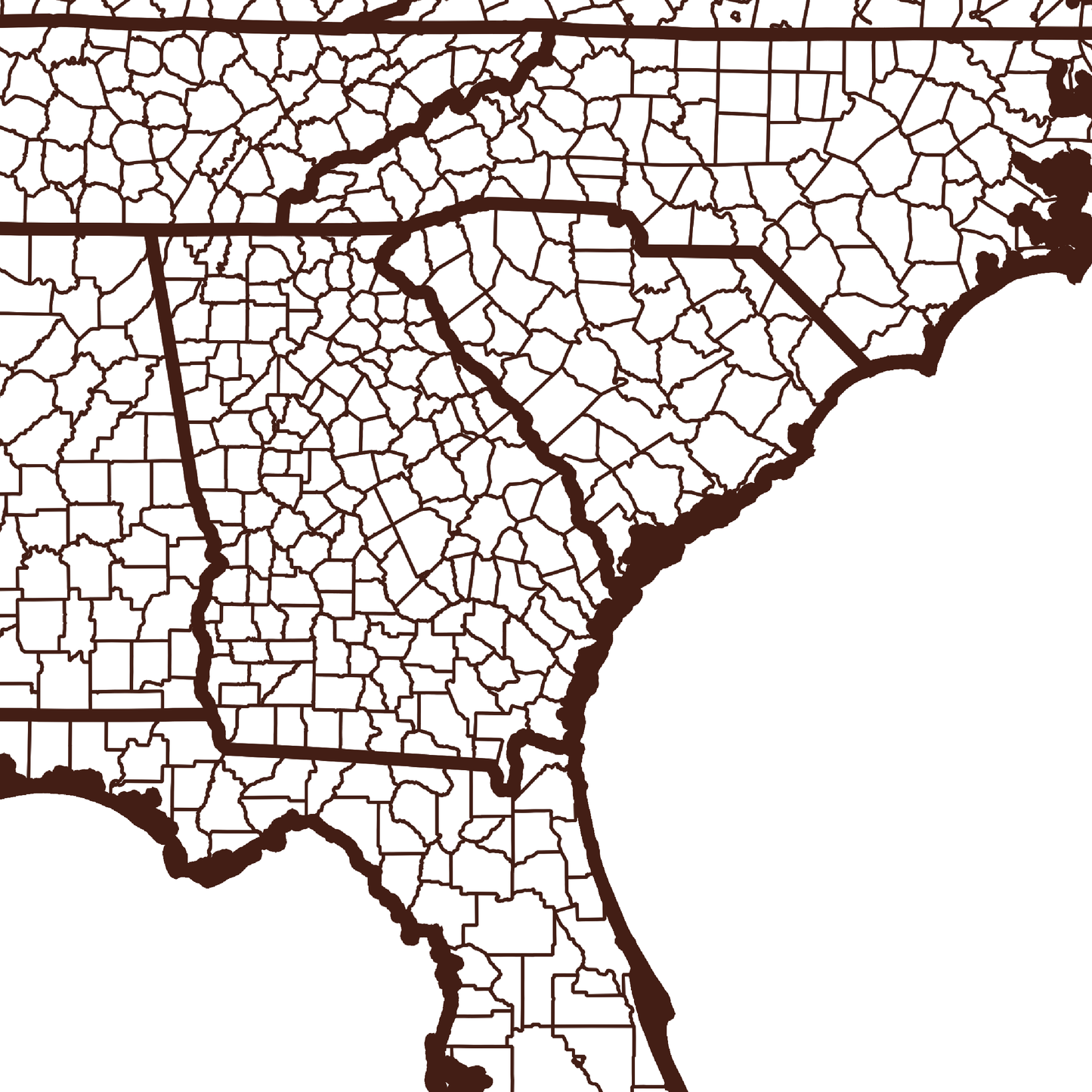 Bulloch County Map