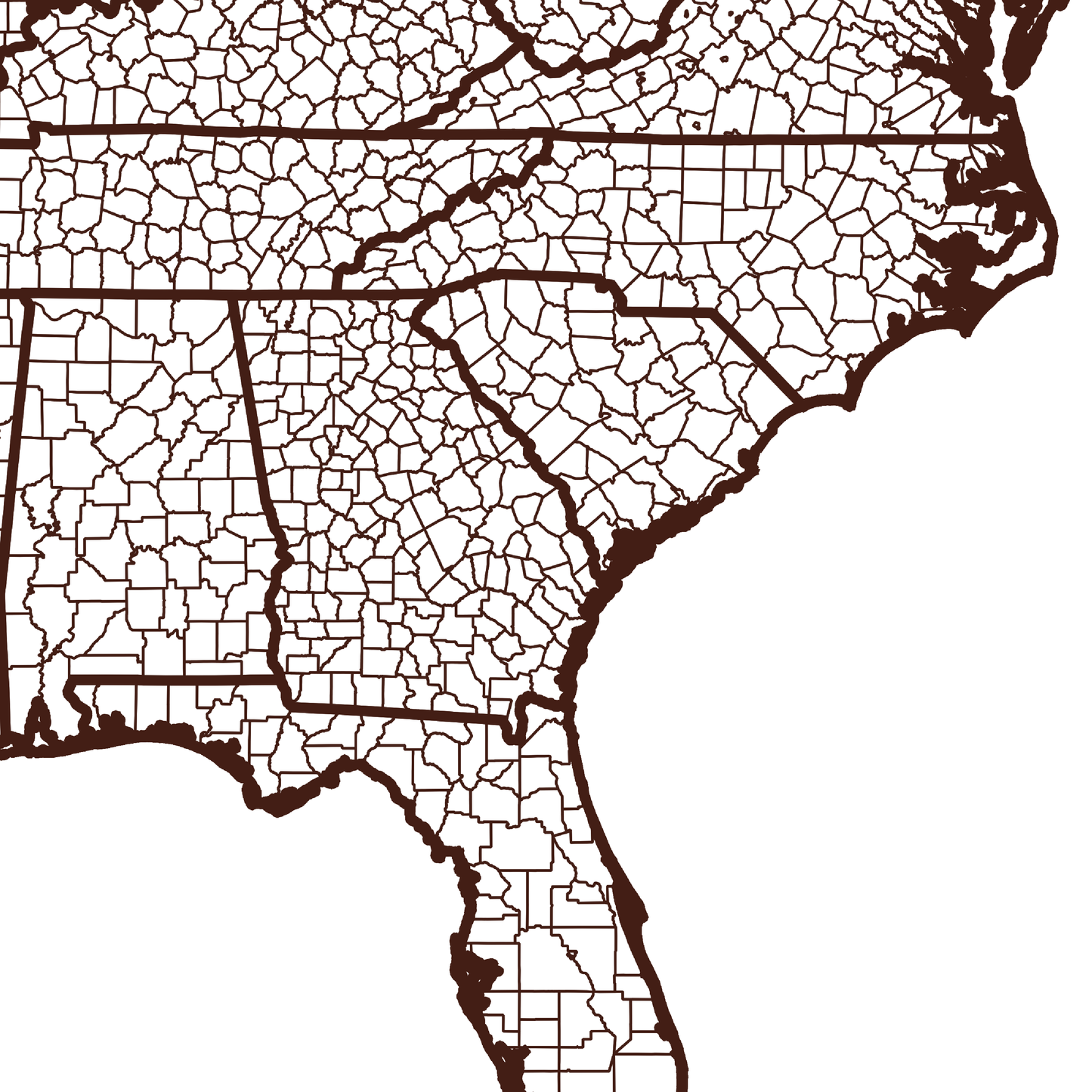 Bulloch County Map