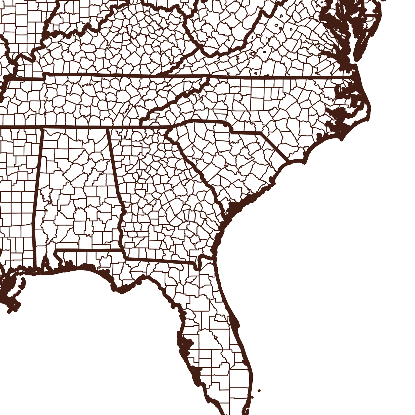 Bulloch County Map