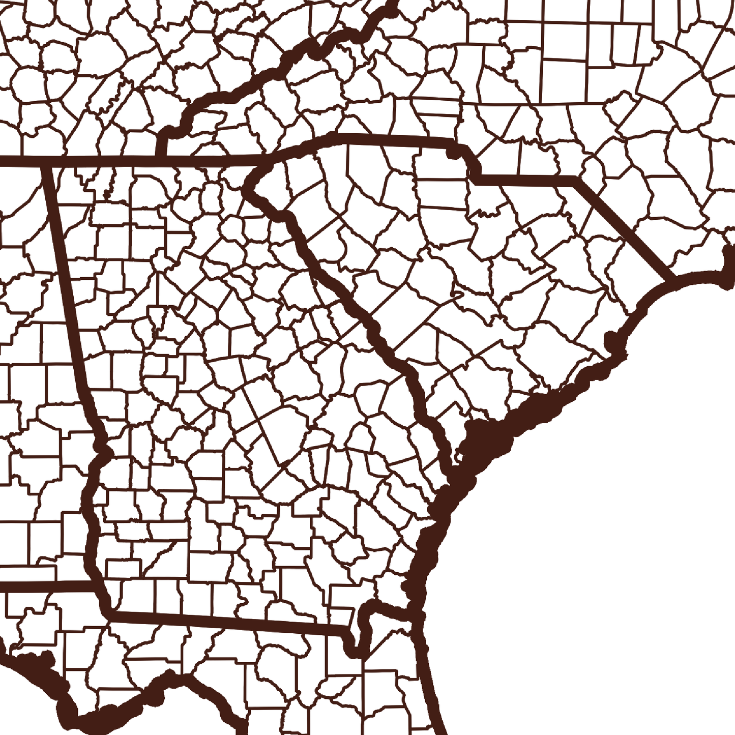 Burke County Map