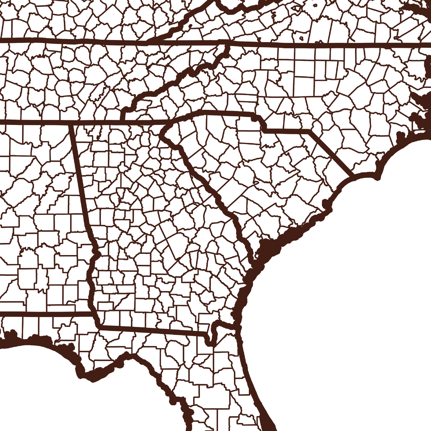 Burke County Map