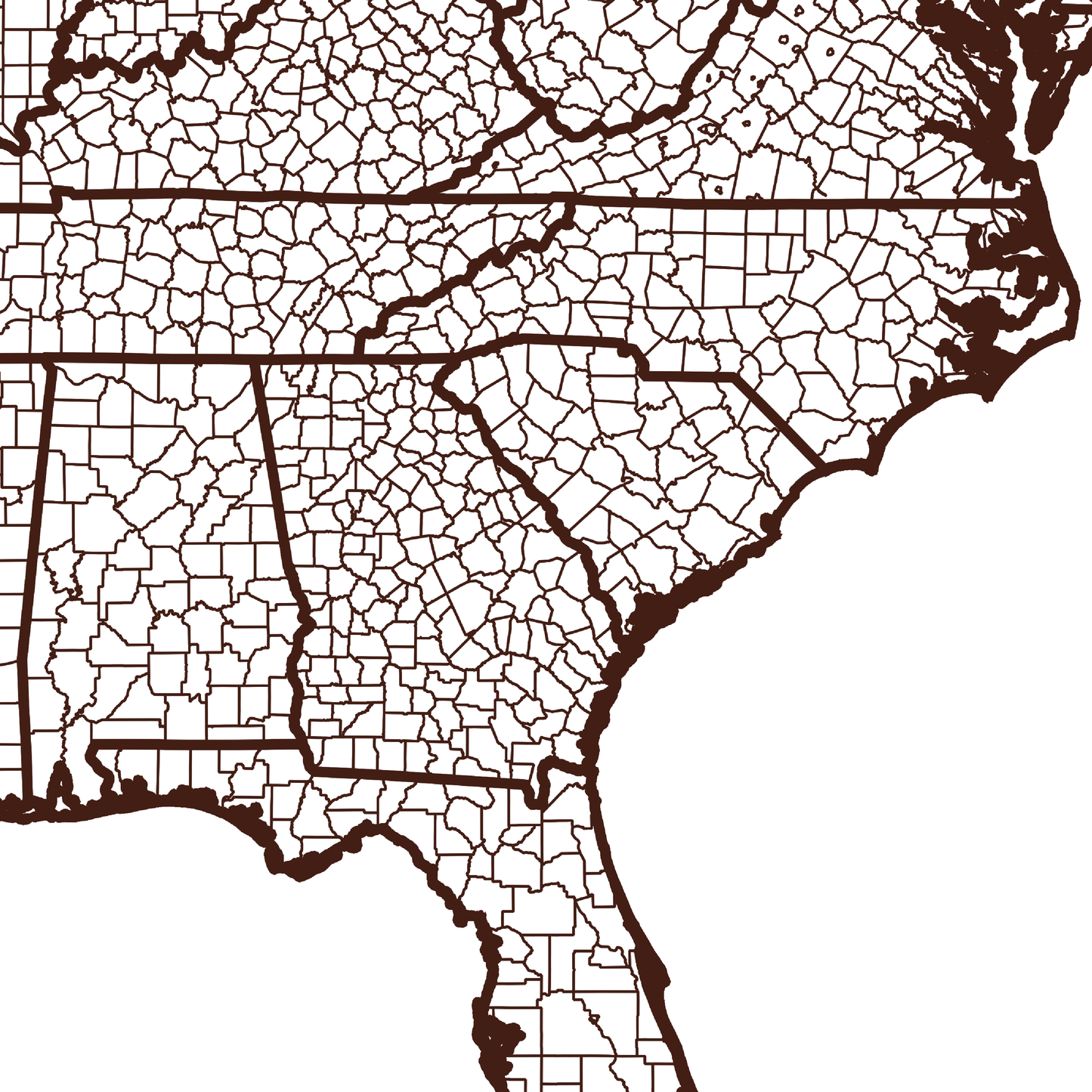 Burke County Map