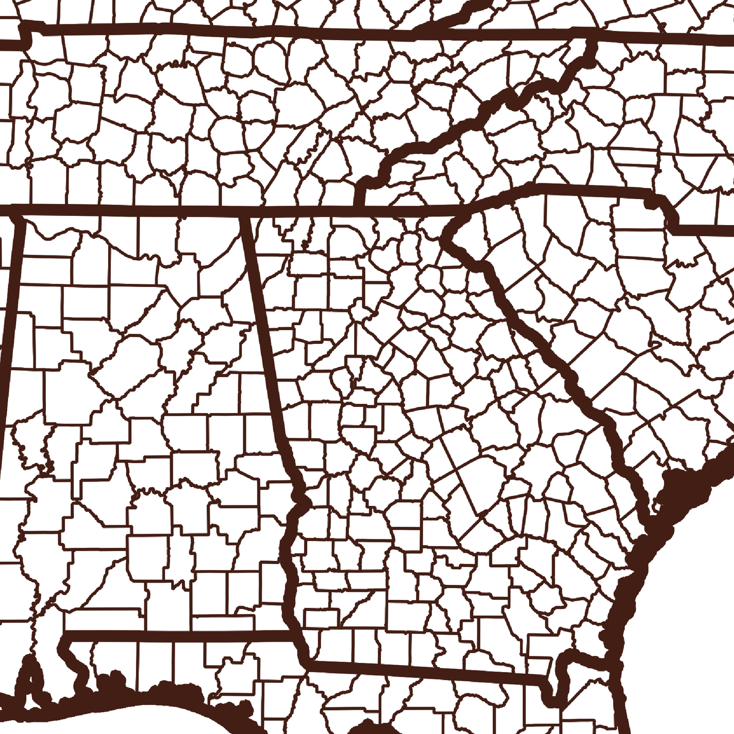 Butts County Map