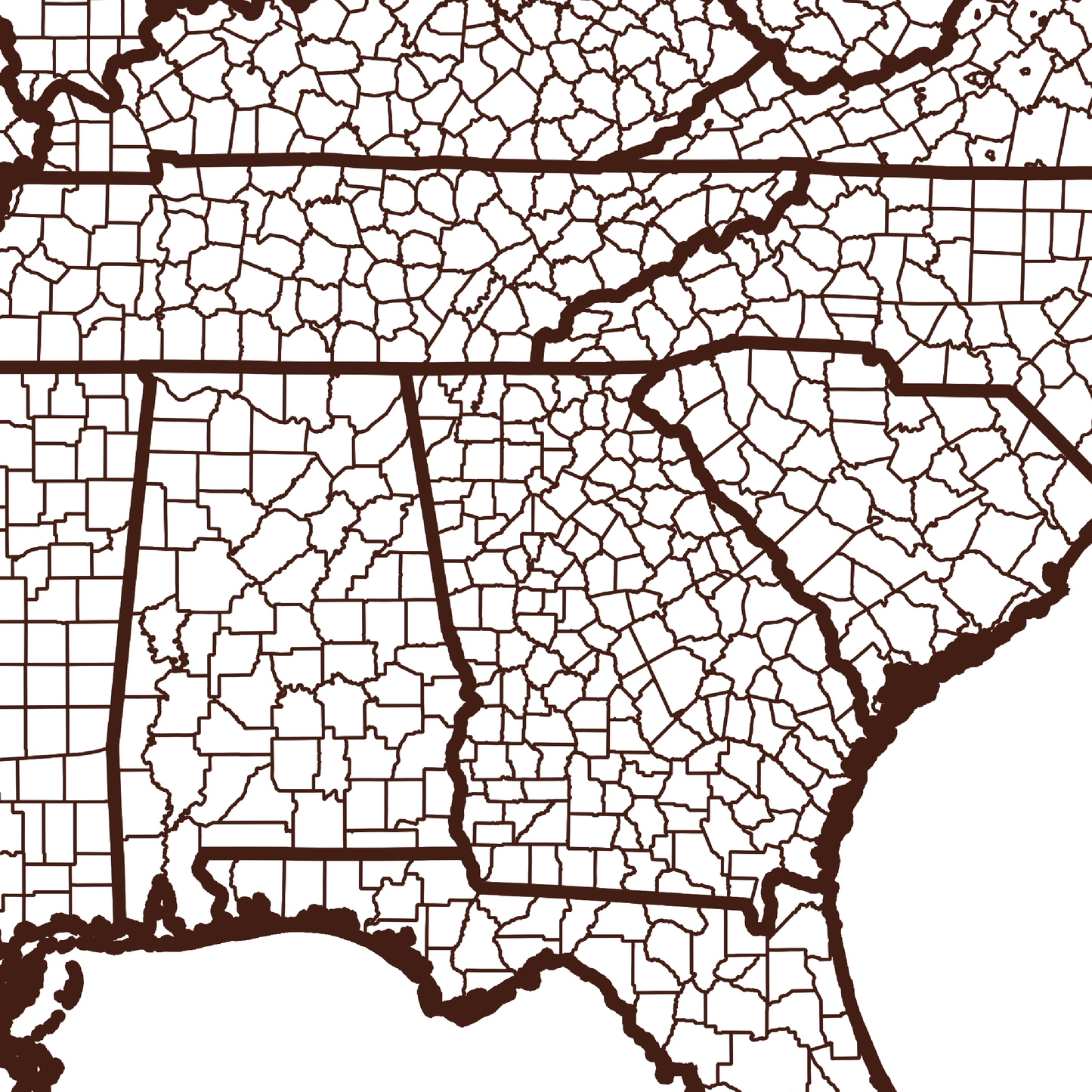 Butts County Map