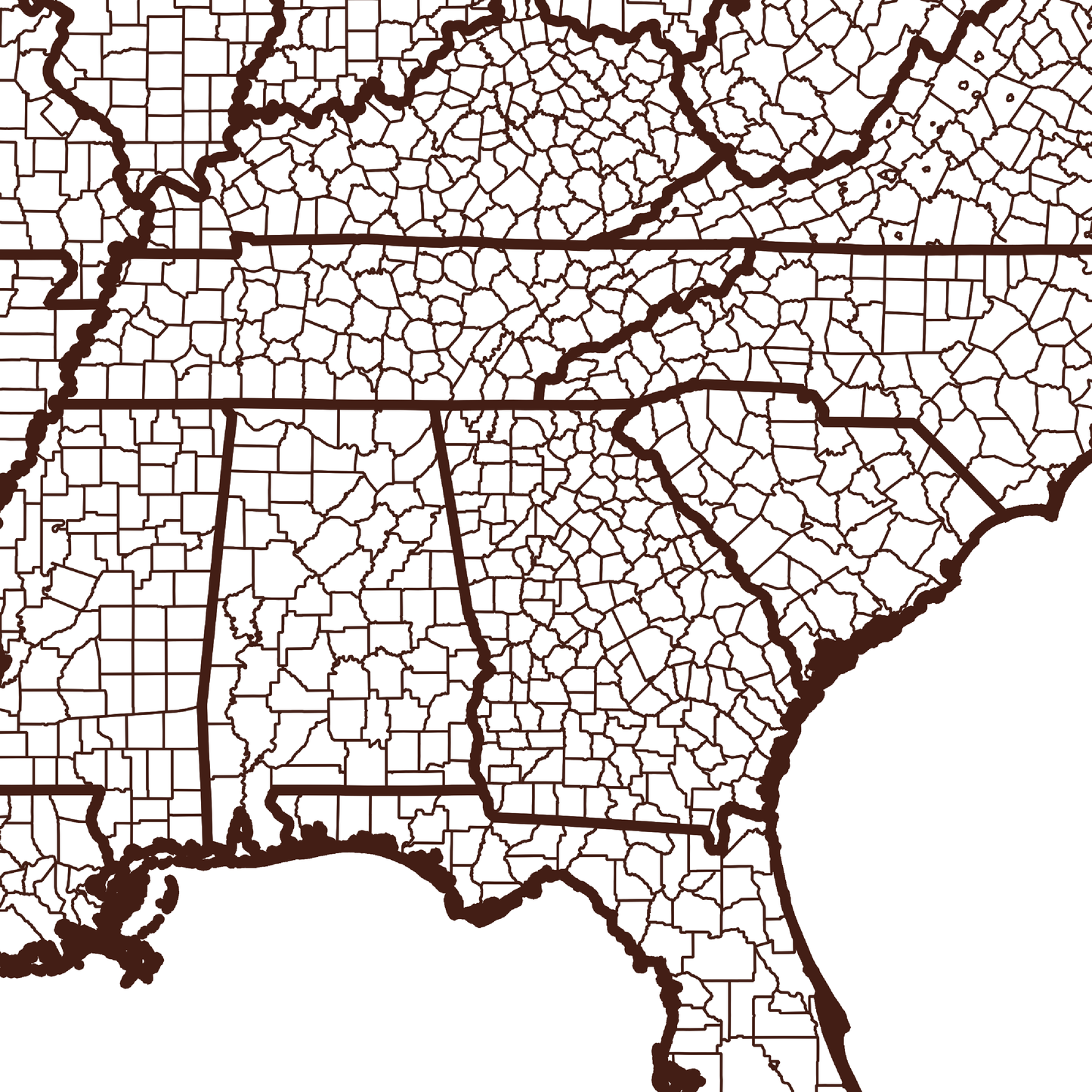 Butts County Map