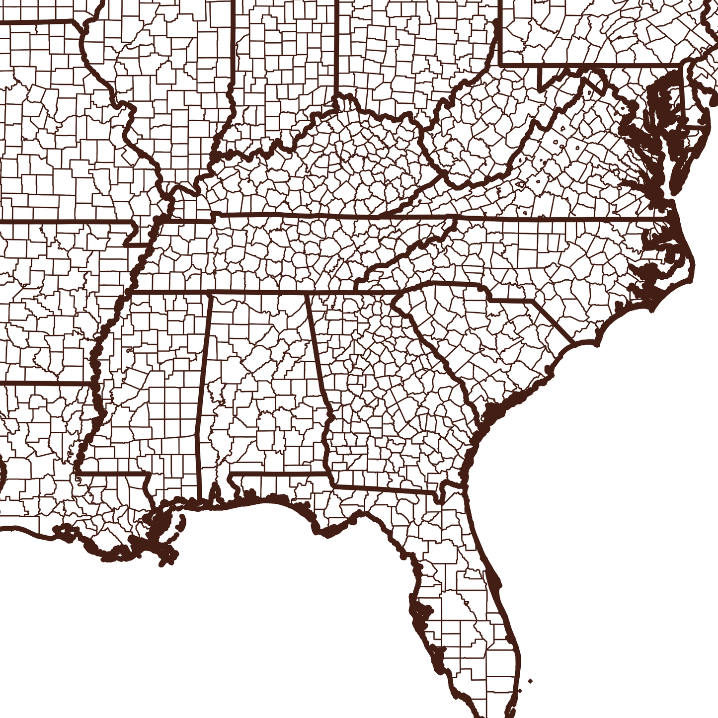 Butts County Map