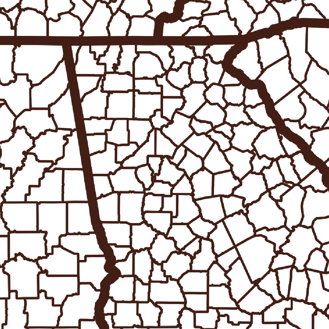 Butts County Map