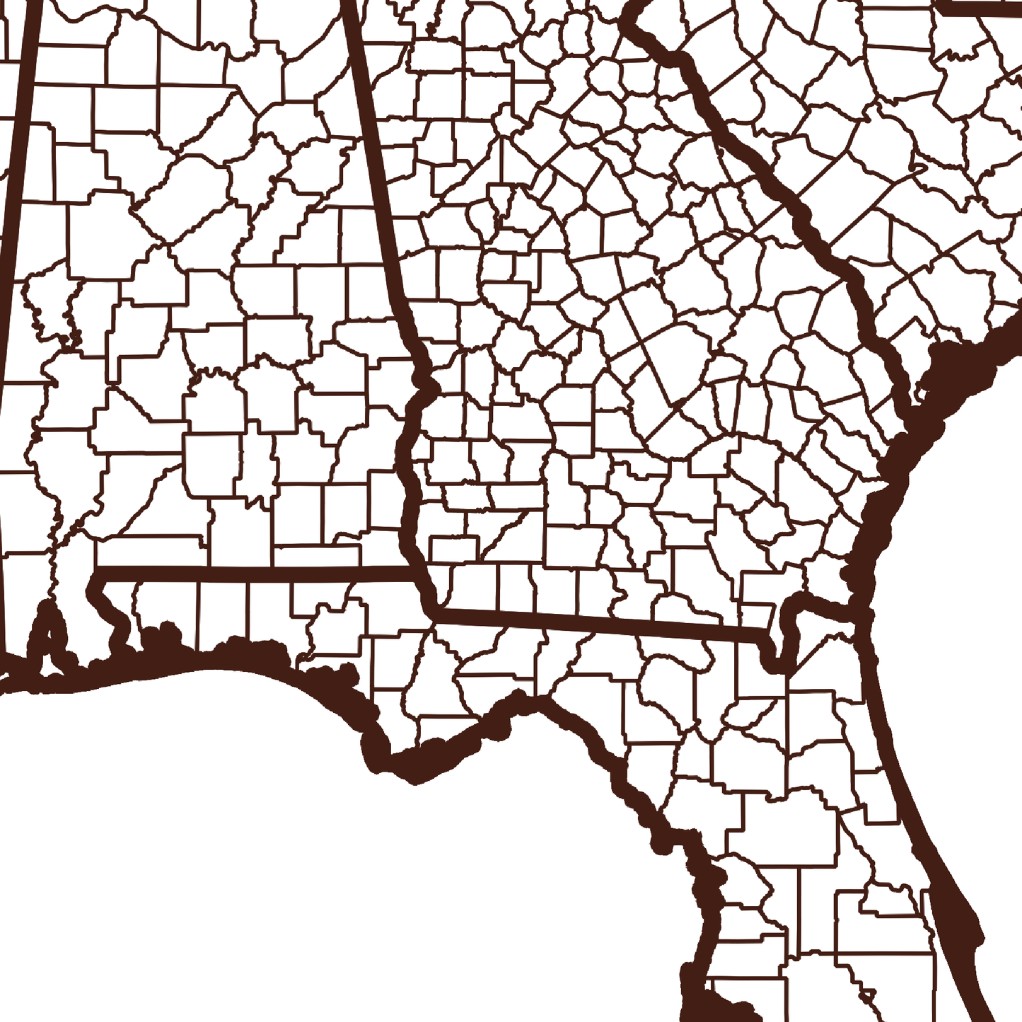 Calhoun County Map - Rochag